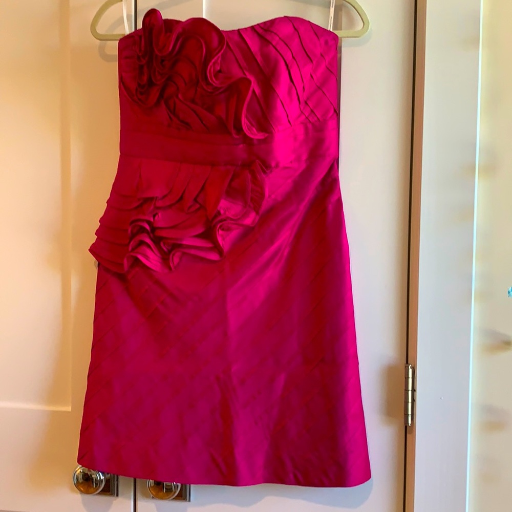 Phoebe Couture Strapless Party Ruffle Dress